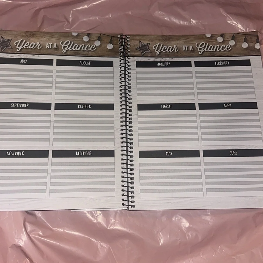 School Girl Teacher Planner Undated - 12 month planner